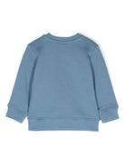 Felpa per neonato Stella McCartney Kids blu con stampa logo - Rubino Kids