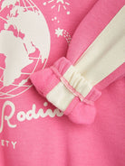 Felpa rosa per bambina con stampa grafica con logo Mini Rodini - Rubino Kids