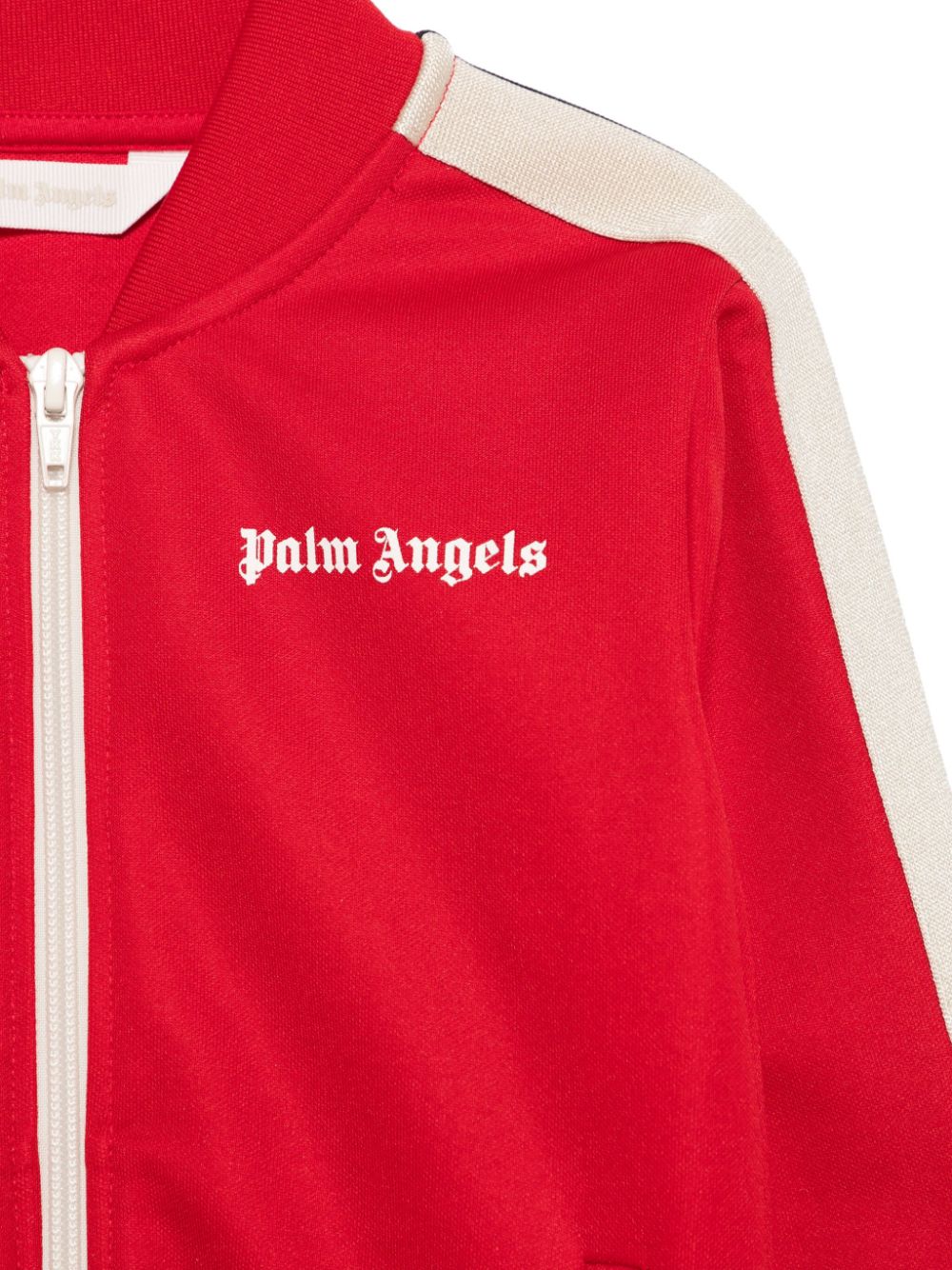 Felpa sportiva con stampa per bambino Palm Angels Kids rosso con collo alto - Rubino Kids