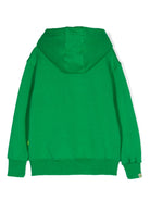 Felpa verde per bambino con cappuccio Barrow kids - Rubino Kids