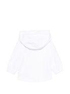 Giacca antipioggia per neonati Moschino Kids bianca con stampa Teddy Bear - Rubino Kids