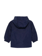 Giacca antipioggia per neonato Moschino Kids blu con stampa Teddy Bear - Rubino Kids