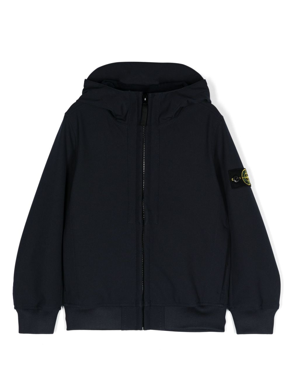 Giacca con motivo Compass per bambino Stone Island Junior blu con cappuccio - Rubino Kids