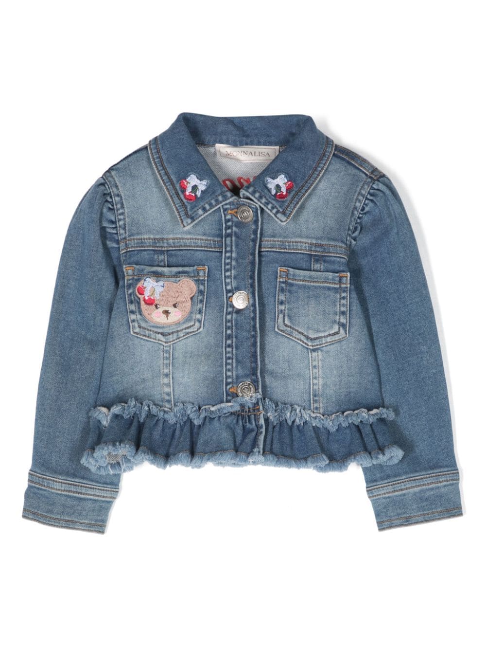 Giacca denim con applicazione Teddy Bear - Rubino Kids