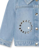 Giacca denim con occhielli - Rubino Kids