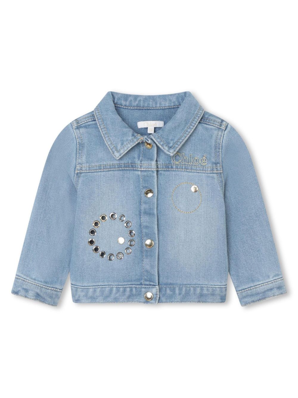 Giacca denim con occhielli - Rubino Kids