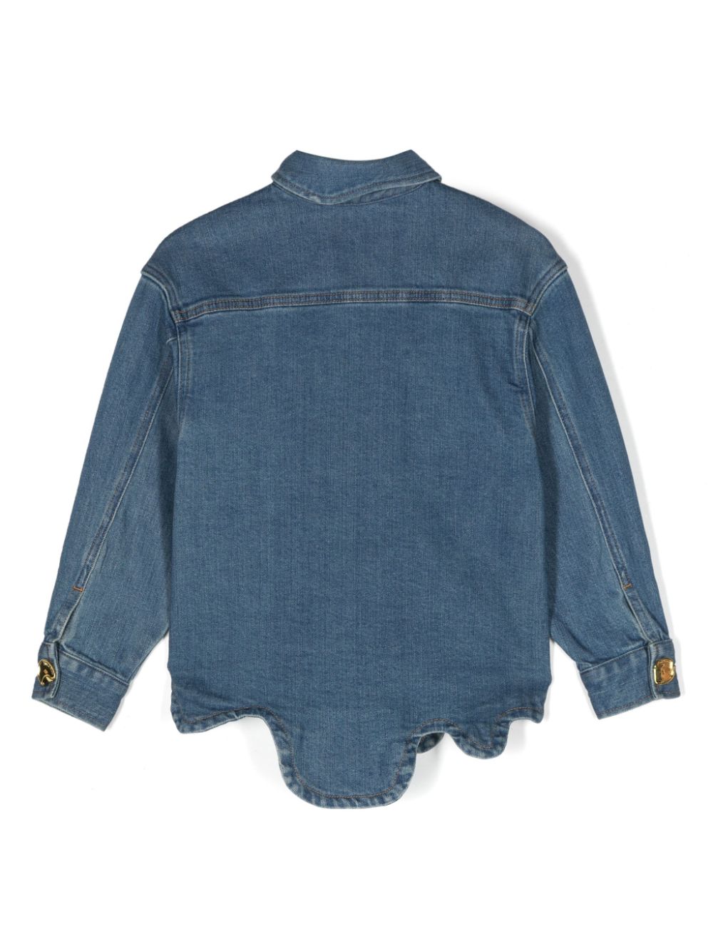 Giacca denim con ricamo logo - Rubino Kids