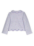 Giacca in tweed con collo a smerlo - Rubino Kids