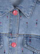 Giacca per bambina Billieblush azzurra con chiusura a bottoni - Rubino Kids