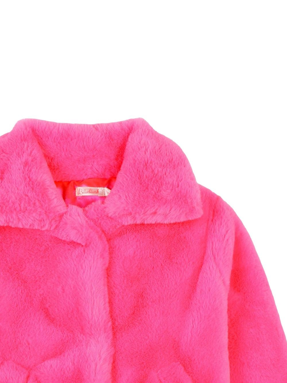 Giacca per bambina Billieblush fucsia in finta pelliccia - Rubino Kids