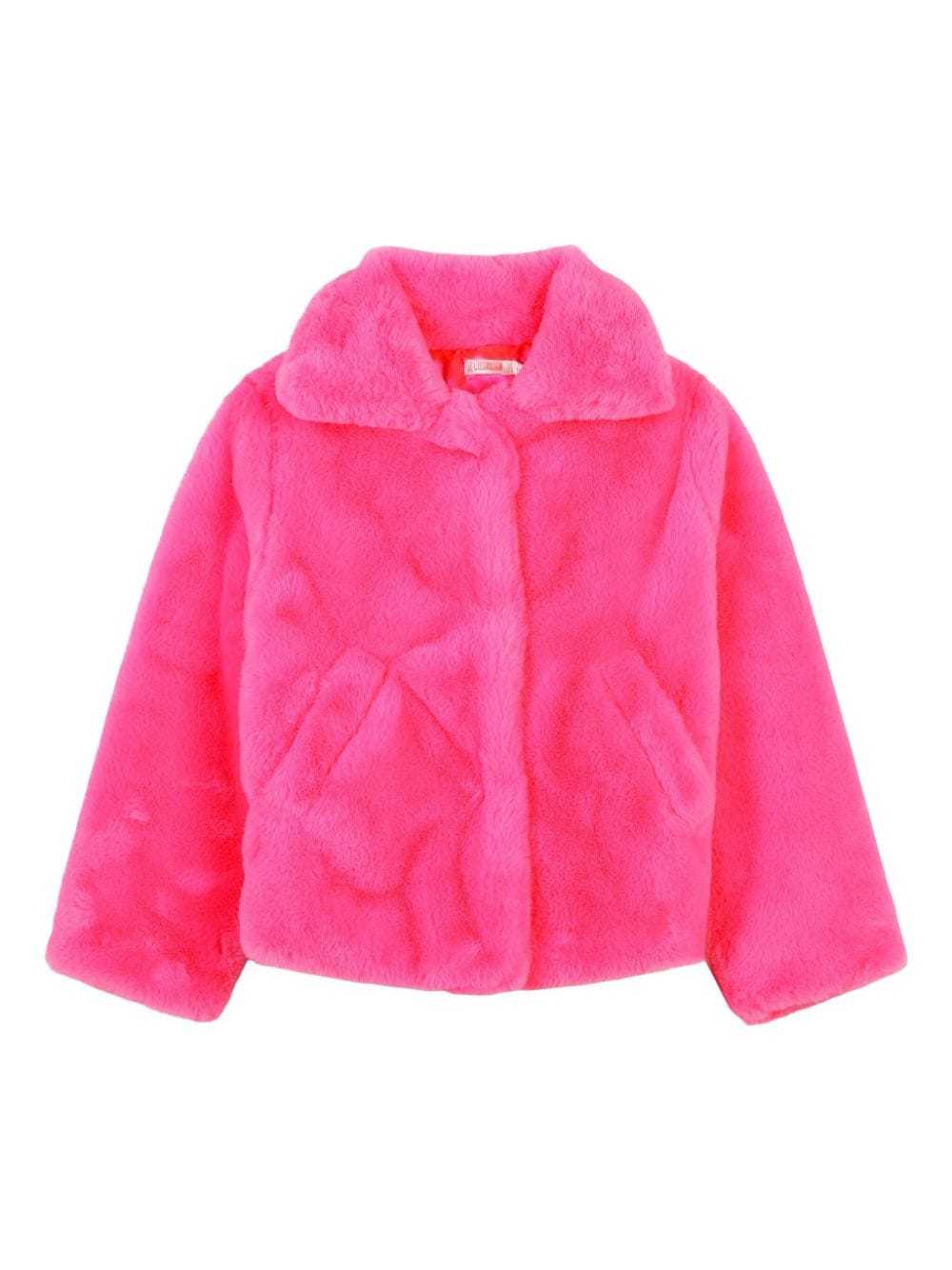 Giacca per bambina Billieblush fucsia in finta pelliccia - Rubino Kids