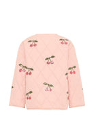 Giacca per bambina Konges Sløjd rosa con design trapuntato - Rubino Kids