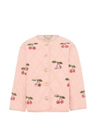 Giacca per bambina Konges Sløjd rosa con design trapuntato - Rubino Kids