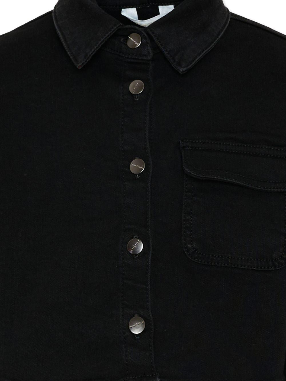 Giacca per bambina Palm Angels Kids nera con colletto - Rubino Kids