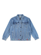 Giacca per bambina Stella McCartney Kids denim con chiusura frontale con bottoni - Rubino Kids