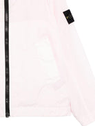 Giacca per bambina Stone Island Junior rosa con cappuccio - Rubino Kids