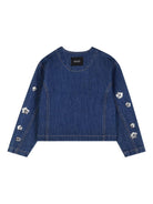 Giacca per bambina The Marc Jacobs Kids blu denim - Rubino Kids