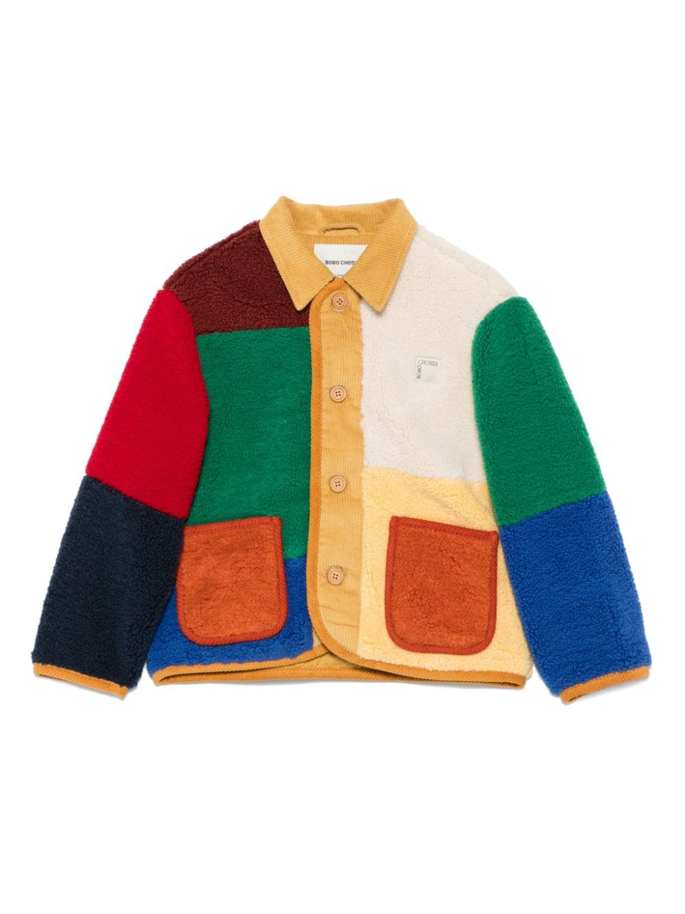 Giacca per bambino Bobo Choses multicolore con design color - block - Rubino Kids