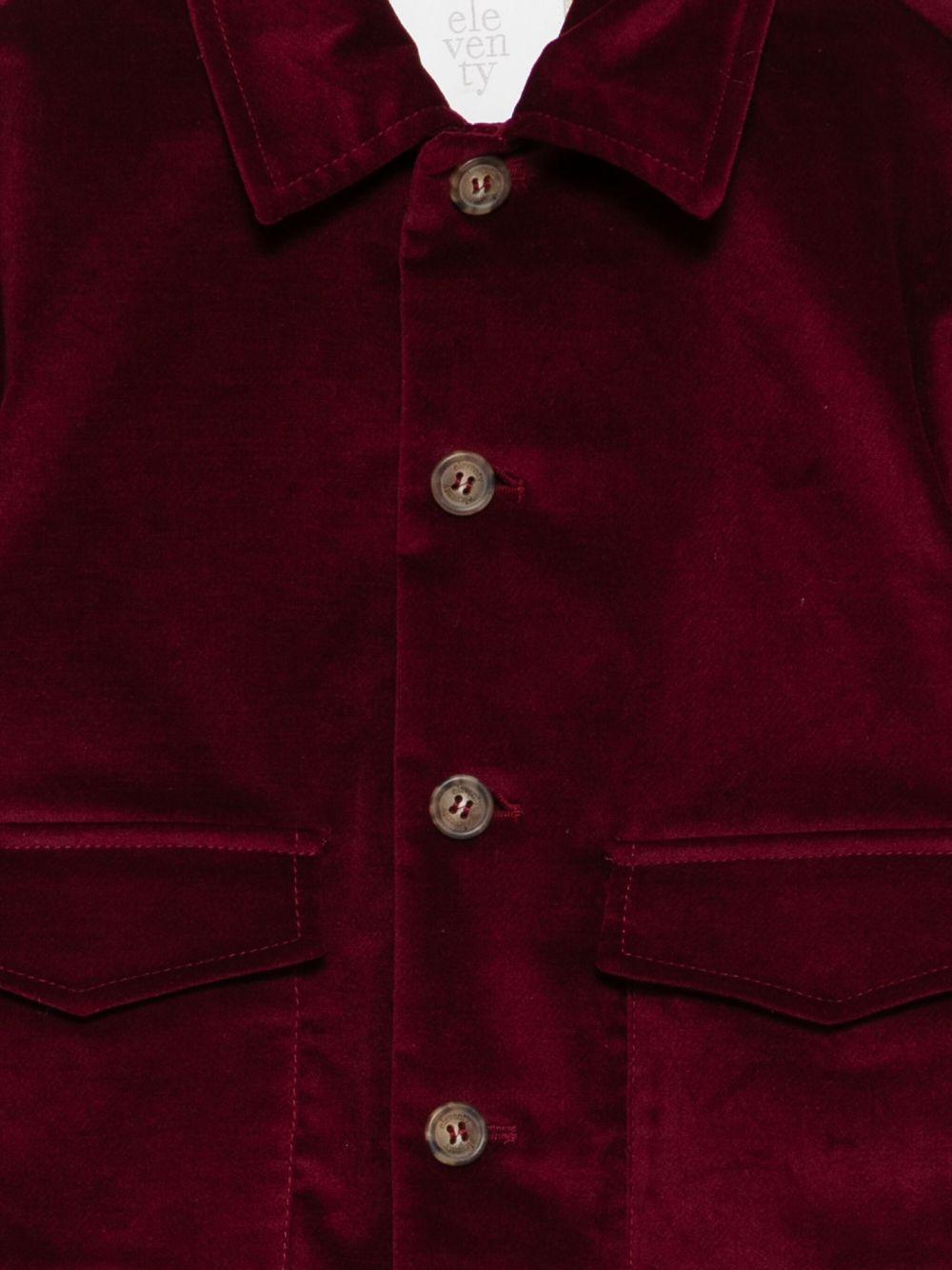 Giacca per bambino Eleventy Kids rosso con bottoni - Rubino Kids