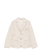 Giacca per bambino Emporio Armani Kids beige chiusura con bottoni - Rubino Kids