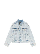 Giacca per bambino Molo Hipolito in denim con bottoni - Rubino Kids