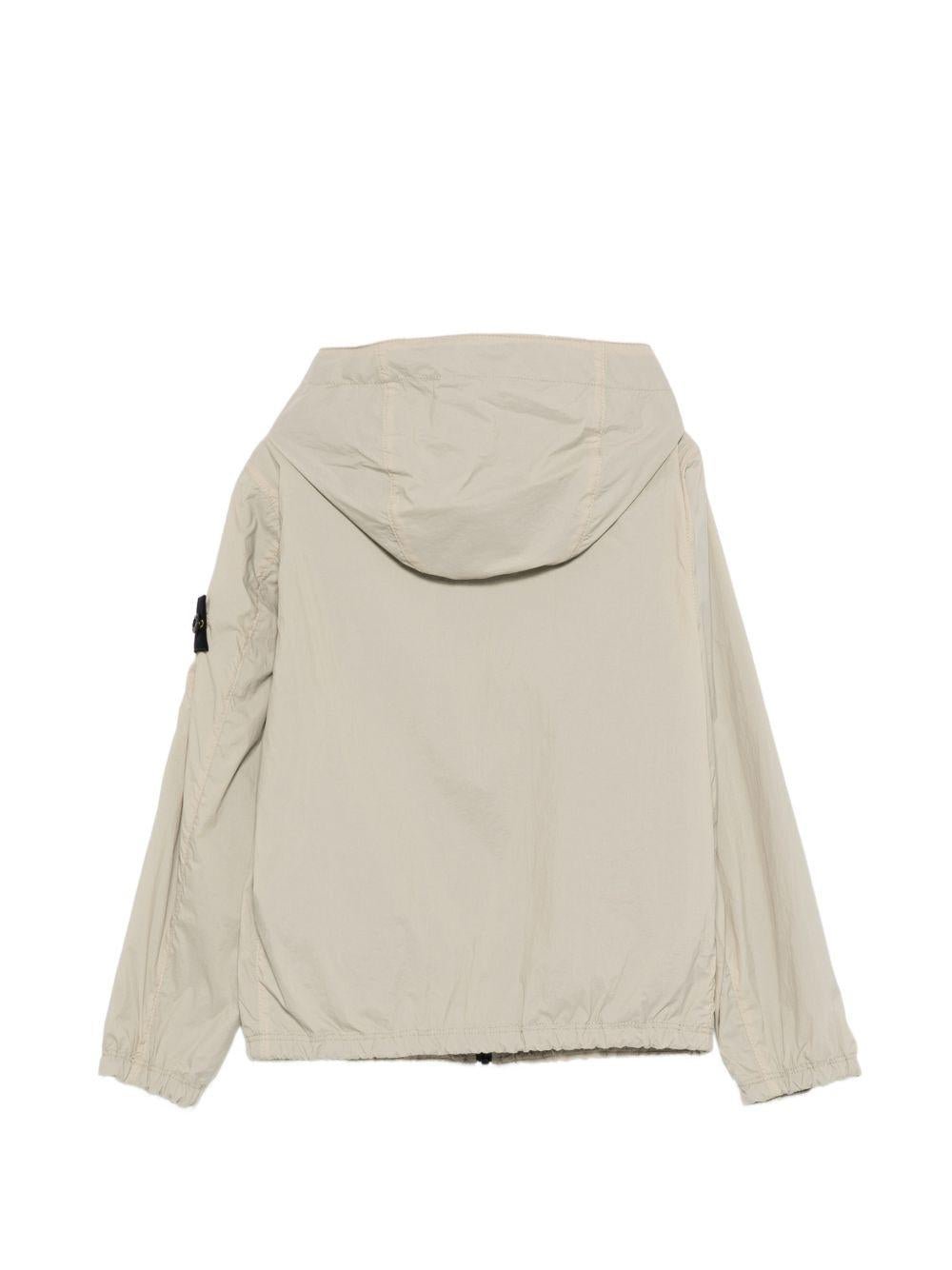 Giacca per bambino Stone Island Junior grigio con cappuccio - Rubino Kids