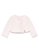 Giacca per neonata Monnalisa rosa con ruches - Rubino Kids