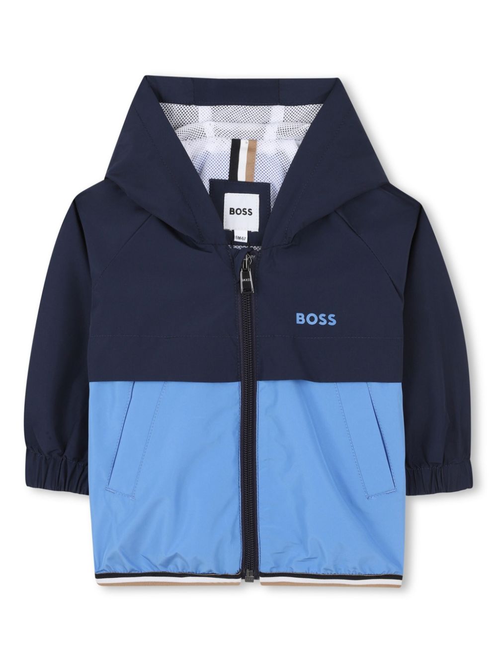 Giacca per neonato Boss Kidswear blu con design color - block - Rubino Kids