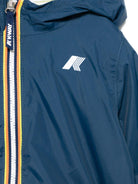 Giacca per neonato K Way Kids blu con cappuccio e zip - Rubino Kids