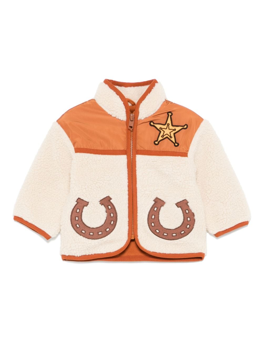 Giacca per neonato Stella McCartney Kids beige con applicazione - Rubino Kids