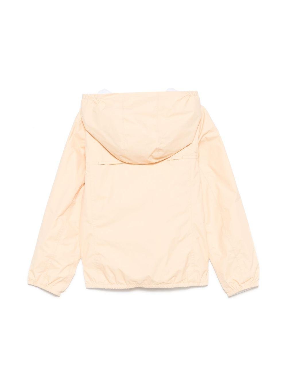 Giacca reversibile per bambini K - Way Kids P. Lily Plus pesca con bordo a contrasto - Rubino Kids