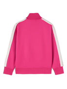 Giacca sportiva per bambina Palm Angels Kids fucsia con logo - Rubino Kids