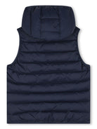 Gilet con cappuccio per bambino Kenzo Kids blu con imbottitura - Rubino Kids