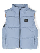 Gilet con logo gommato per bambino BOSS Kidswear blu con design imbottito - Rubino Kids