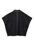 Gilet crop per bambina DKNY Kids nero con zip - Rubino Kids