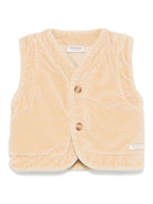 Gilet Olaev per neonato Donsje beige con scollo a V - Rubino Kids