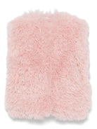 Gilet per bambina JELLYMALLOW rosa in finta pelliccia - Rubino Kids