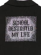 Gilet per bambina John Richmond Junior nero con decorazione - Rubino Kids