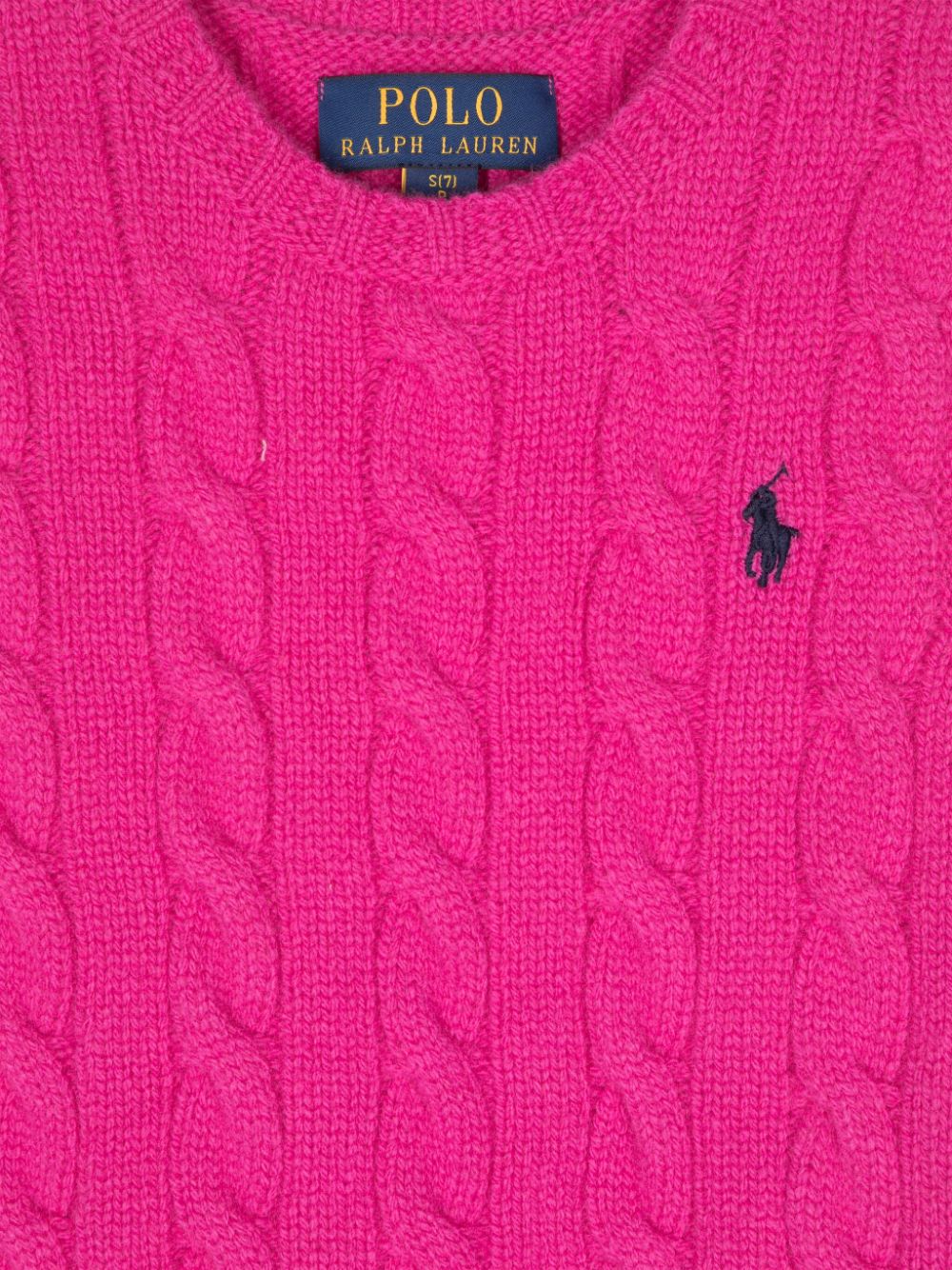 Gilet per bambina Ralph Lauren Kids fucsia con ricamo Polo Pony - Rubino Kids