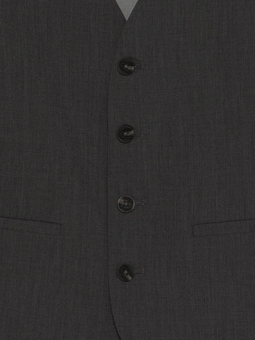 Gilet per bambino Douuod Kids grigio con bottoni e scollo a V - Rubino Kids