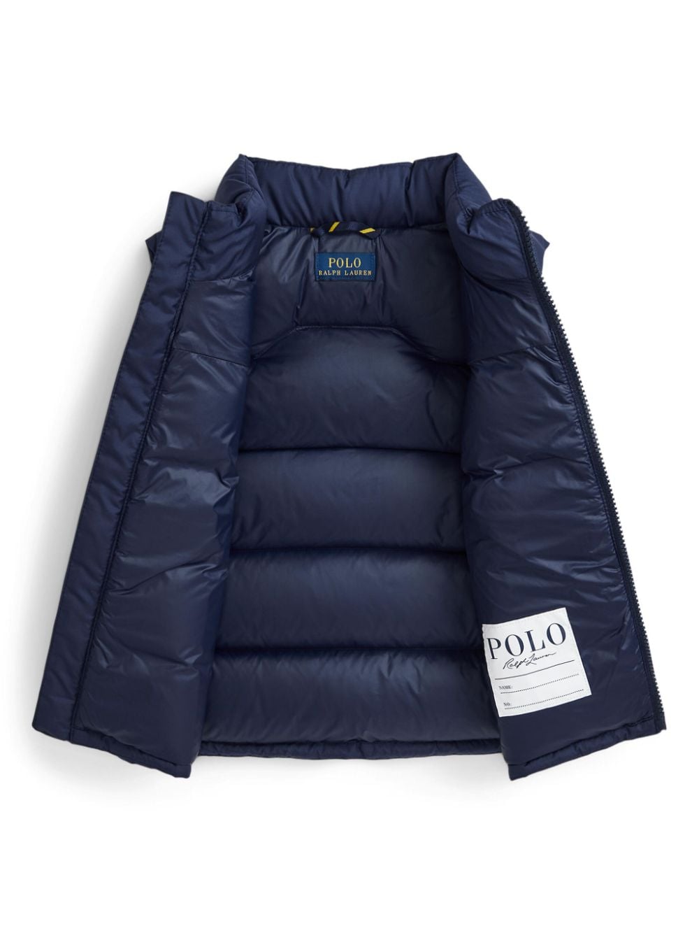 Gilet per bambino Ralph Lauren Kids blu con motivo Polo Pony - Rubino Kids