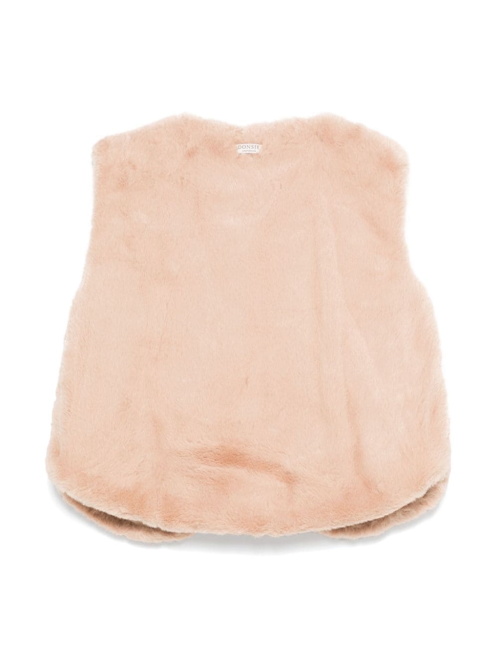 Gilet Pimmy per bimba Donsje rosa con modello in pelliccia - Rubino Kids