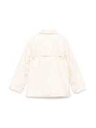 Giubbino bianco per bambina con frange Stella McCartney Kids - Rubino Kids