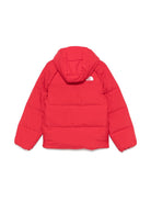 Giubbino con cappuccio per bambino The North Face Kids rosso con collo a imbuto - Rubino Kids