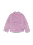 Giubbino in pelliccia sintetica per bambina Stella McCartney viola con chusura lampo - Rubino Kids