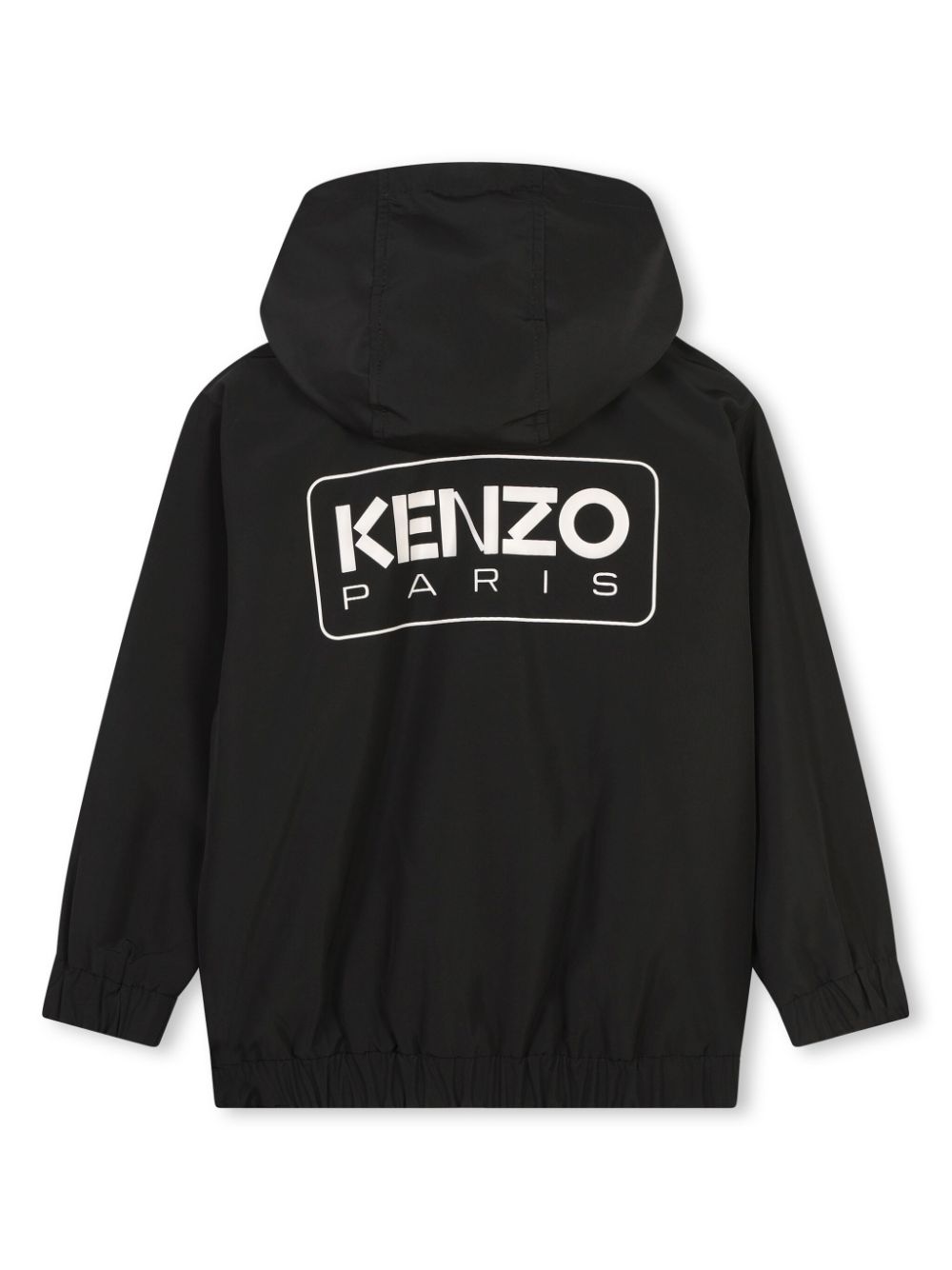 Giubbino leggero per bambino Kenzo Kids nero con stampa - Rubino Kids