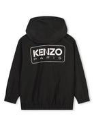 Giubbino leggero per bambino Kenzo Kids nero con stampa - Rubino Kids