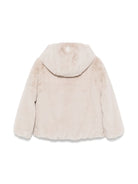 Giubbino per bambina Herno Kids beige in finta pelliccia - Rubino Kids