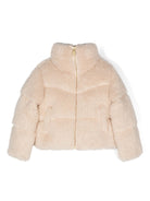 Giubbino per bambina Molo Havi bianco in finto shearling - Rubino Kids