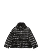 Giubbino per bambina Moncler Enfant nero con design trapuntato - Rubino Kids